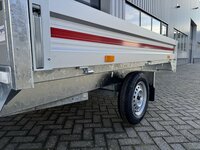 Plateauwagen 260x150cm - 750kg - ongeremd - enkelas