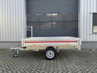 Plateauwagen 260x150cm - 750kg - ongeremd - enkelas