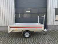 Plateauwagen 260x150cm - 750kg - ongeremd - enkelas