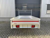 Plateauwagen 260x150cm - 750kg - ongeremd - enkelas