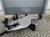 Motortrailer opvouwbaar / verlaagbaar 240x90cm 750kg  