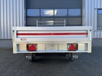 Plateauwagen 260x150cm - 750kg  - ongeremd - dubbelas