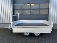 Plateauwagen 260x150cm - 750kg  - ongeremd - dubbelas