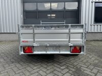 Aanhangwagen dubbelas 257x132cm - 750kg - ongeremd - ALU 