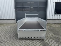 Aanhangwagen dubbelas 257x132cm - 750kg - ongeremd - ALU 