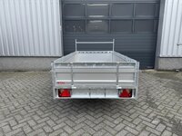 Aanhangwagen enkelas 257x132cm - 750kg - ongeremd - ALU