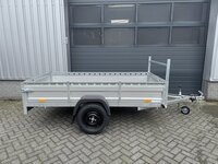 Aanhangwagen enkelas 257x132cm - 750kg - ongeremd - ALU