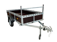 Aanhangwagen enkelas 257x132cm - 750kg - ongeremd 