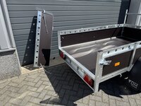 Aanhangwagen enkelas 225x132cm - 750kg - ongeremd