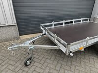 Multi transporter enkelas  258x150cm - 750kg - ongeremd