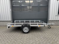 Multi transporter enkelas  258x150cm - 750kg - ongeremd