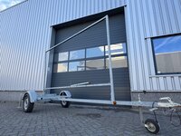 Reclamewagen enkelas 300x150cm - 750kg - ongeremd
