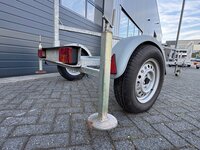 Reclamewagen enkelas 300x150cm - 750kg - ongeremd