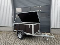 VDM bagagewagen met bruine betonplex