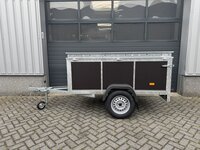VDM bagagewagen met bruine betonplex