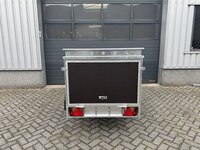 VDM bagagewagen met bruine betonplex