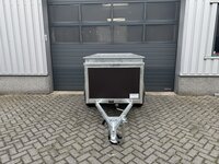 VDM bagagewagen met bruine betonplex