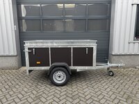 VDM bagagewagen met bruine betonplex