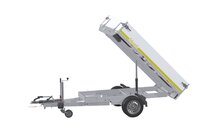 Kipper 231x145cm - 1500kg - enkelas - geremd - handpomp