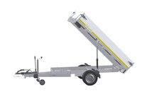 Kipper 251x145cm - 1500kg - enkelas - geremd - handpomp