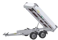 Kipper 256x150cm - 750kg - dubbelas - ongeremd - elektrisch