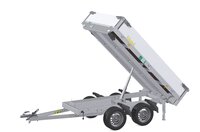 Kipper 256x150cm - 750kg - dubbelas - ongeremd - elektrisch - oprijplaten