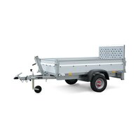 Bakwagen enkelas kantelbaar 251x128cm - 750kg - ongeremd
