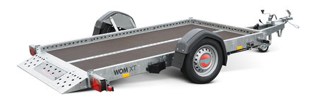 WOM XT 750kg verlaagbare aanhangwagen met afmeting 251x153cm 