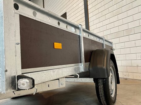 257x132cm Enkelas aanhangwagen met GRATIS OPTIE-PAKKET en COC