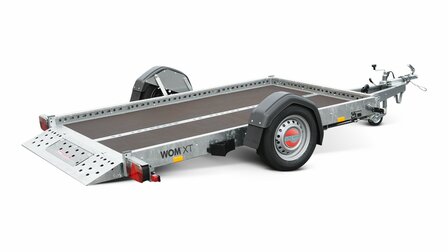 WOM XT afzinkbare motortrailer geremd met 1300kg as.