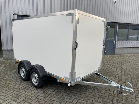 300x150cm dubbelas gesloten aanhangwagen met GRATIS OPTIE-PAKKET en LED 