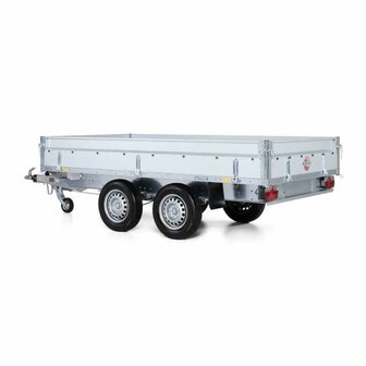 Plateauwagen OP=OP 401x203cm 2700kg met schokbrekers