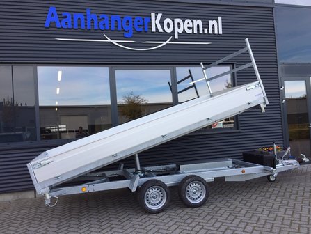 Henra 3 zijdige verlaagde kipper 301x185cm - 3500kg - dubbelas -  elektrisch - 