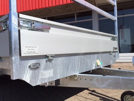 Henra 3 zijdige verlaagde kipper 331x185cm - 3500kg - dubbelas -  elektrisch - 