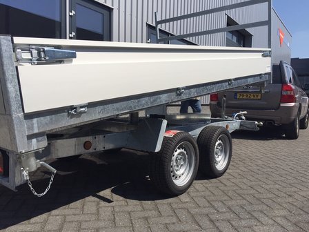 Henra 3 zijdige verlaagde kipper 331x185cm - 3500kg - dubbelas -  elektrisch - 