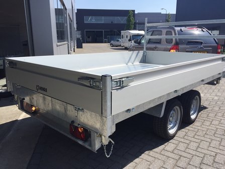 Henra 3 zijdige verlaagde kipper 331x185cm - 3500kg - dubbelas -  elektrisch - 