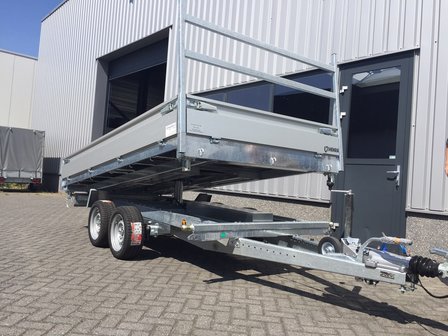 Henra 3 zijdige verlaagde kipper 351x185cm - 2700kg - dubbelas -  elektrisch - 