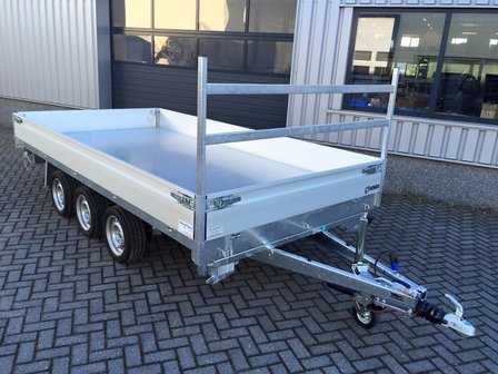 Henra 3 zijdige verlaagde kipper 401x202cm - 3500kg - Tripleas-  elektrisch - 