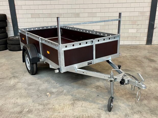 257x132cm Enkelas aanhangwagen met GRATIS OPTIE-PAKKET en COC