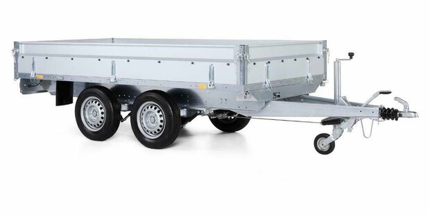 Plateauwagen OP=OP 401x203cm 2700kg met schokbrekers