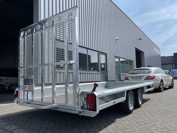 Machinetransporter 250x130cm - 3500kg dubbelas