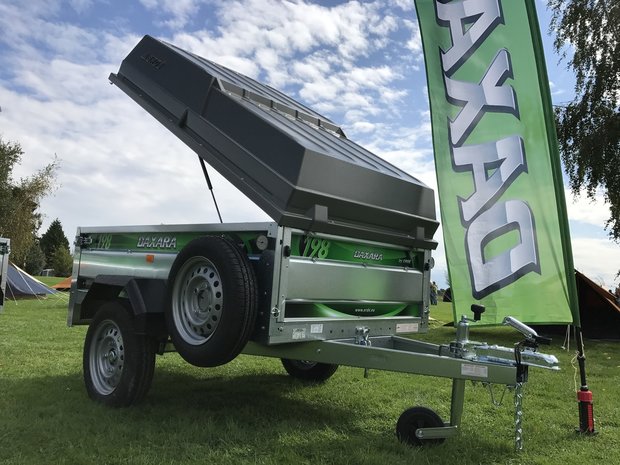 DaXara bagagewagen type 198 met inhoud 1500 Liter en veilig met schokbrekers. 