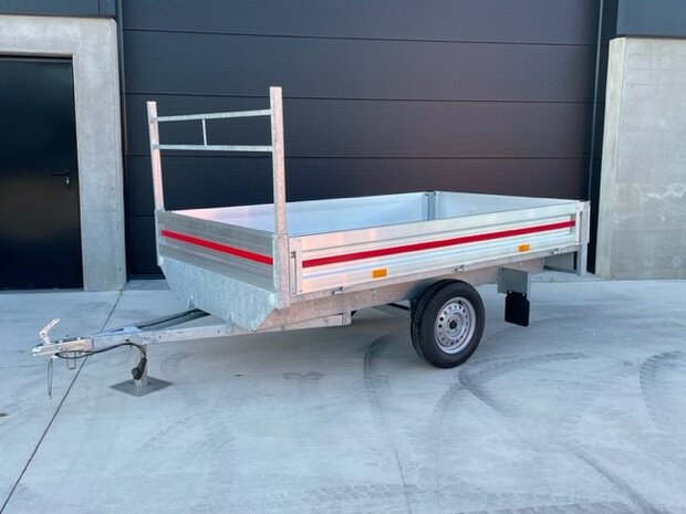 Plateauwagen 300x150cm - 750kg - ongeremd 