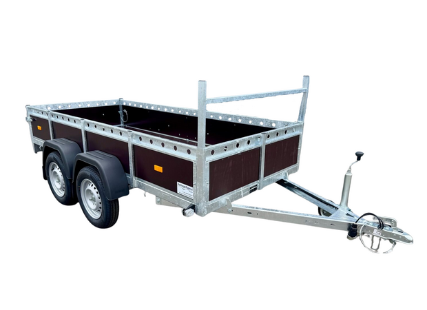 Bakwagen dubbelas 300x132cm - 750kg - ongeremd