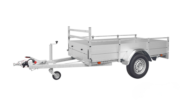 Aanhangwagen enkelas 205x120cm - 1350kg - geremd