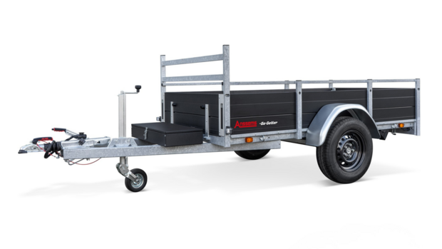 Aanhangwagen enkelas 251x130cm - 1350kg - geremd | Go-getter