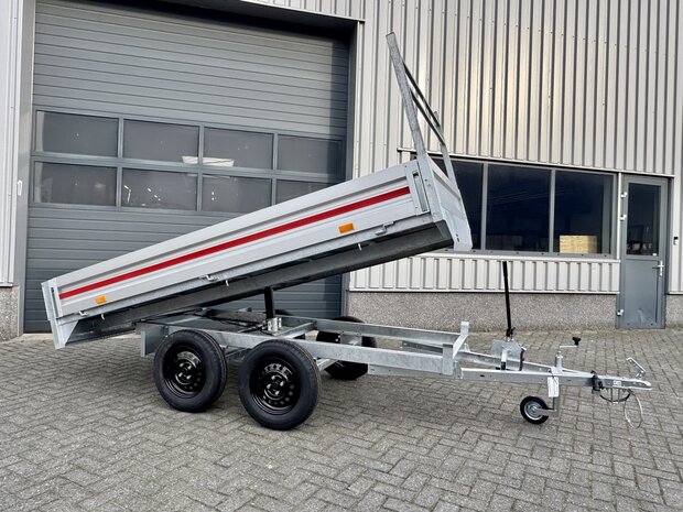 Benne basculante 300 x 150 cm - 750 kg - double essieu - non frein&eacute;e