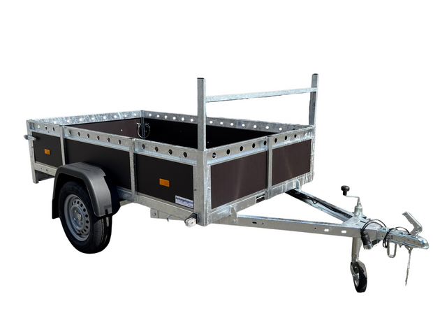 Aanhangwagen enkelas 225x132cm - 750kg - ongeremd