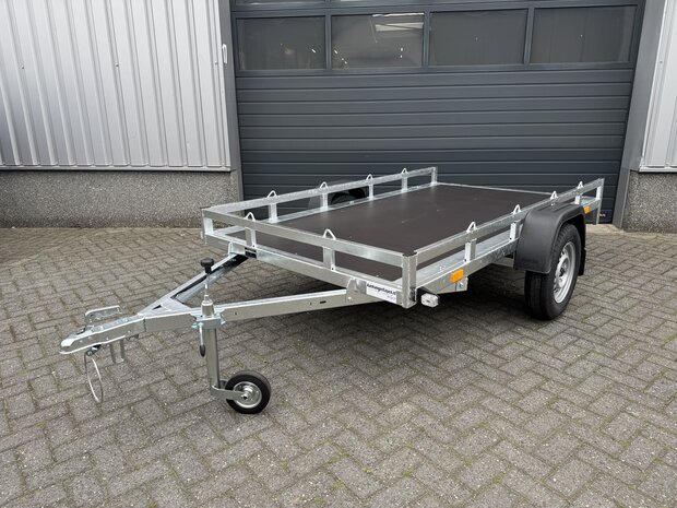 Multi transporter enkelas  258x150cm - 750kg - ongeremd