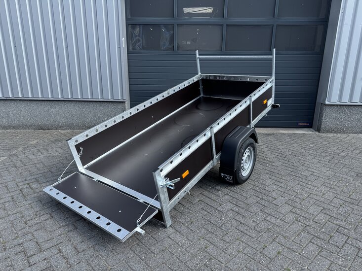 Bakwagen kipdissel 257x132cm - 750kg - ongeremd